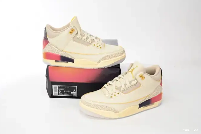 Rep Husky Balvin x Jordan J FN0344-901 Air 3 Sunset Medellin 0508